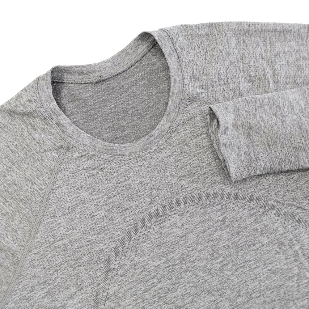 LULULEMON Women's Size 6 Slate Gray Swiftly Tech Long Sleeve 2.0 Cropped Shirt